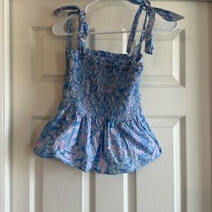 Lilly Pulitzer peplum tank top
